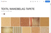 Textil Wandbelag Tapete