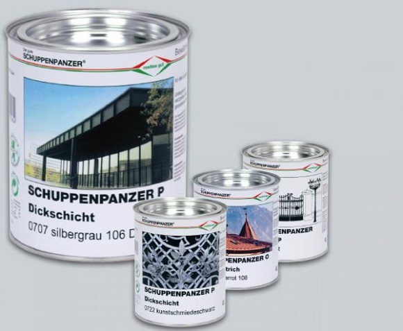 Rostschutzfarbe: Rostschutz mit © Schuppenpanzer Eisenglimmer gegen Rost kaufen in Berlin Deutschland - Hersteller © Norix
